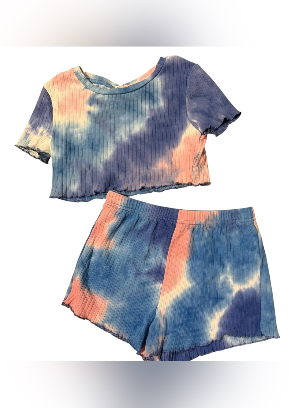 Shein Tie Dye Shorts Set Size 8